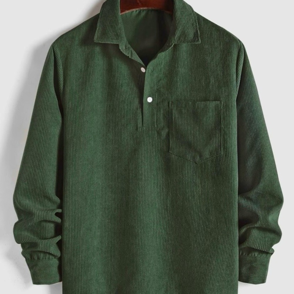 Men's Green Corduroy Shirt